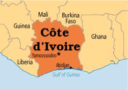 Cote D'Ivoire Map
